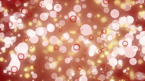 Red And Gold Abstract Animated Particles Stock Footage 33831099