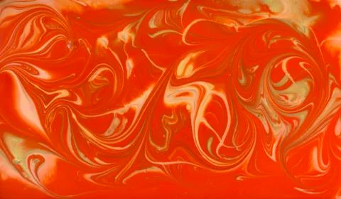 Red and gold marbling pattern. Golden marble liquid texture. Stock Illustration