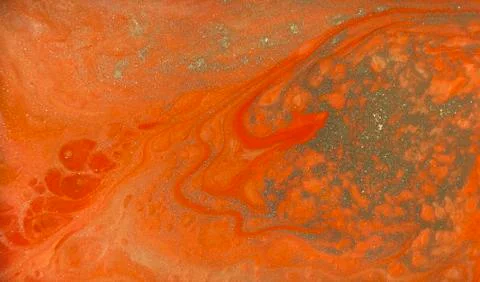Red and gold marbling pattern. Golden marble liquid texture. 스톡 일러스트