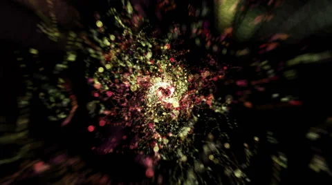 Red and gold spiralling time tunnel Video stock 58802246