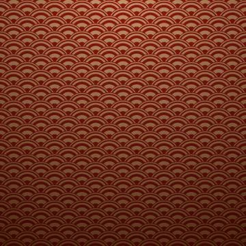 Red and gold wave pattern Stock Illustration
