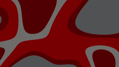 Red and gray abstract organic pattern creates a modern and visually appealing Stock Footage 333202213