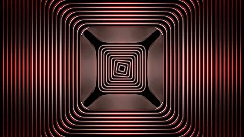 Red and Gray Abstract Sinusoidal Waves Background VJ Loop in 4K Stock Footage 279816242