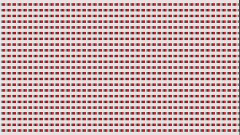 Red and gray checkered pattern with small squares on a white background Illustrazione stock