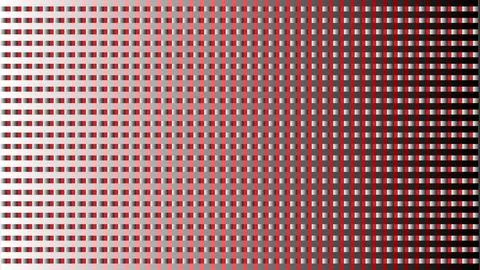 Red and gray halftone pattern with small squares Illustrazione stock