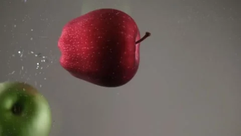 Red and green apples Stock Footage 197346111