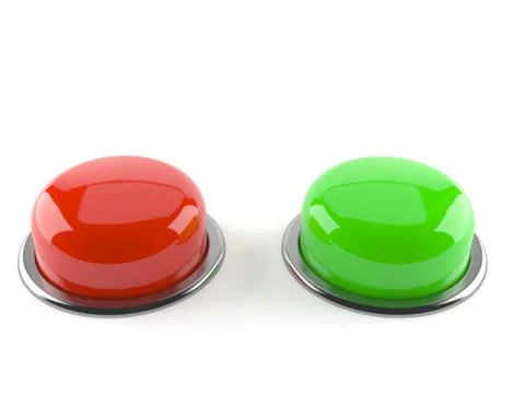 Red and green blank button Stock Illustration