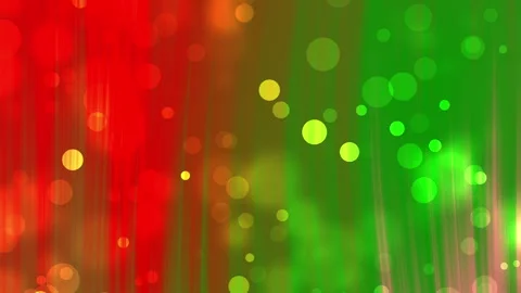 Red and green blurred backgrounds with glowing circles Stock Footage 294690226