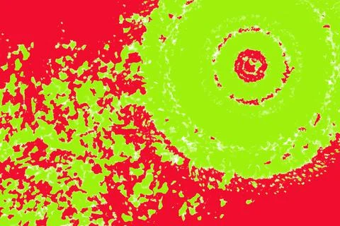 Red And Green Circle Background At Amsterdam The Netherlands 9-11-2022 Illustrazione stock