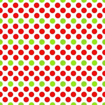 Red and green circle seamless pattern Stock Illustration