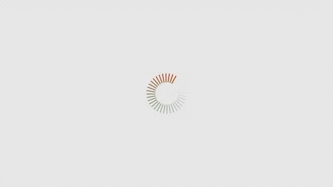 Red and Green Gradient Loading Circle Loop Animation on Transparent Stock Footage 317284949