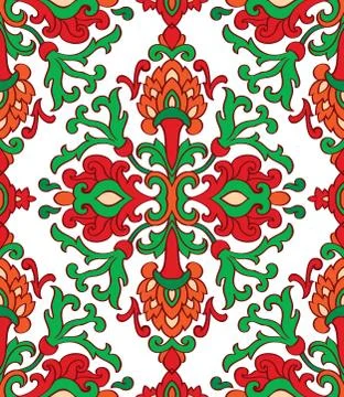 Red and green pattern. Stock Illustration