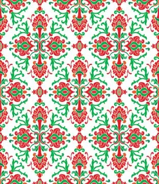 Red and green pattern. Stock Illustration