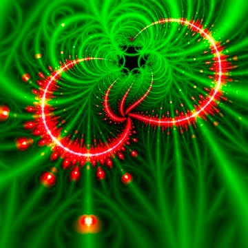 Red and green patterns, artwork イラスト素材