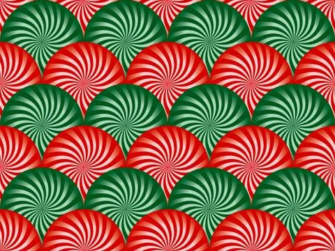 Red and green peppermint background Stockillustratie