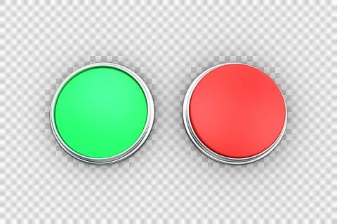 Red and green push buttons イラスト素材