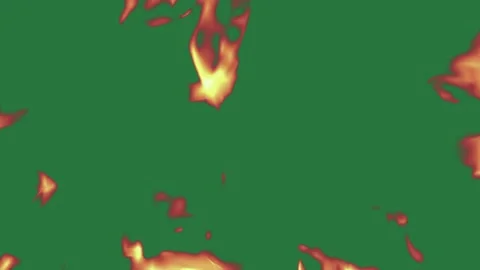 Red and Green Screen and Fire on Green Screen Видео 338043948