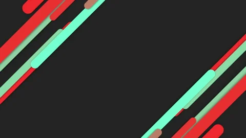 Red and green stripes pattern on black gradient 스톡 동영상 235818058