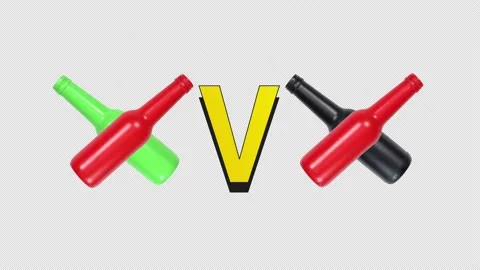 Red and Green Team Vs Red and Black Team Flippable Stop Motion Animation Stock Footage 160128053