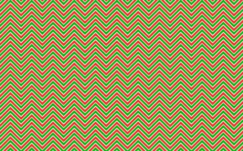 Red and green zig zag Stock Illustration