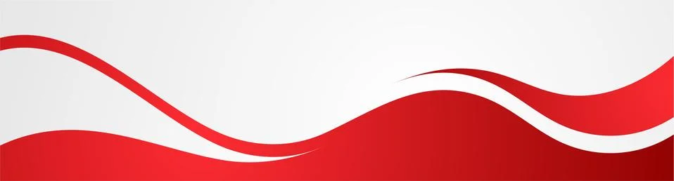 Red and grey flat waves abstract minimal background Stock Illustration