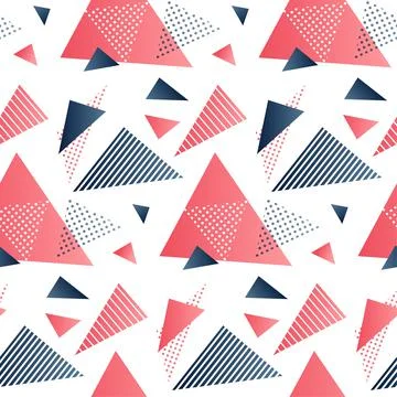 Red and grey triangles. Stock Illustration