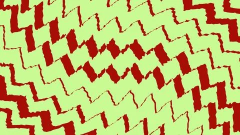 Red and light green zigzag pattern background 스톡 일러스트