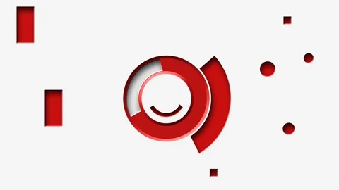 Red and light grey abstract corporate background seamless looping motion design Stock Footage 258910769