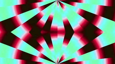 Red and Mint Iridescent 3D Ray Animation Stock Footage 327043566