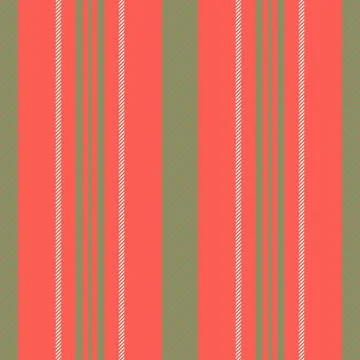 Red and mint tones define a bedroom stripe pattern with softly repeated strip Stock Illustration
