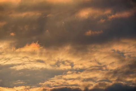 Red and orange clouds of clouds Stock Photos