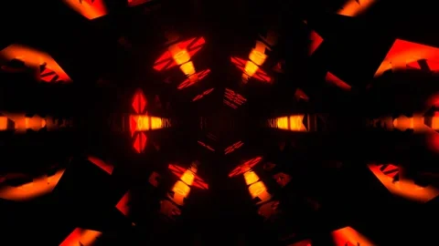 Red and Orange Digital Strobe Light Vortex Background VJ Loop in 4K Stock Footage 316899434