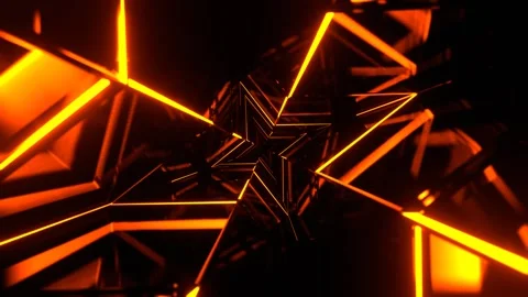 Red and Orange Figured Strobe Neon Corridor Background VJ Loop l 4K Stock Footage 304974623