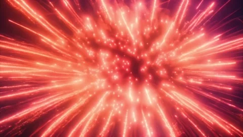 Red and Orange Fireworks Explosion Vídeos de archivo 284733767
