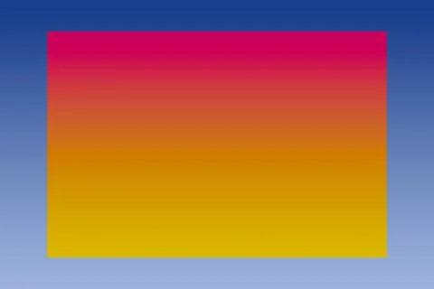 Red and orange gradient rectangular inside a blue frame Stock Photos