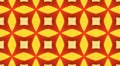 Red and orange Kaleidoscope background, loop HD Footage