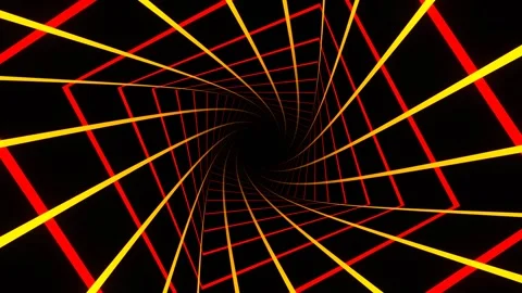 Red and Orange Moving Bright Elements Background VJ Loop in 4K Stock Footage 318345280