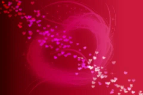Red and pink abstract background with heart shape for valentine text or desig Stock Photos