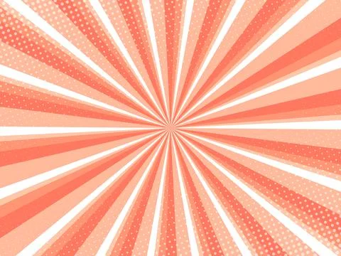 Red and pink comics background with halftone, pop art style effect. Stock-Illustration