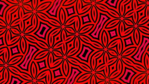 Red and pink hypnotic looping pattern Video stock 108187397