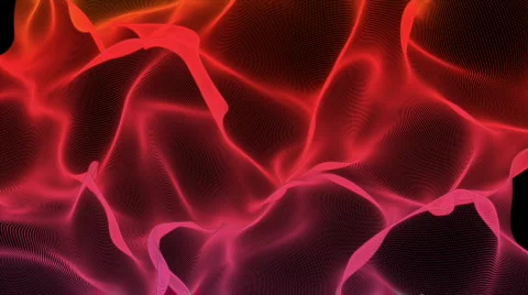 Red and pink silk - digital animation Stock Footage 455000