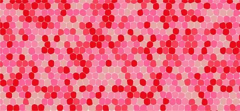 Red and pink tones hexagonal abstract background Stock Illustration