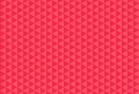 Red and pink triangle pattern. Seamless vector background Illustrazione stock