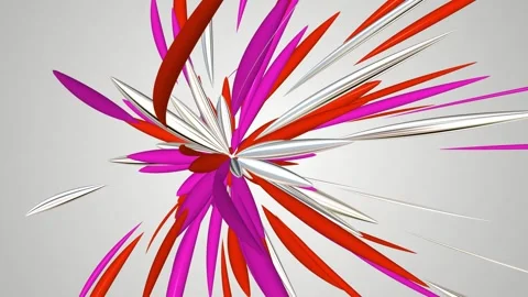Red and pink on white background Stock Footage 267047488