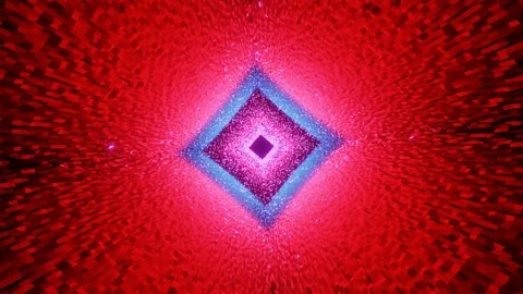 Red and purple flashing Sci-fi VJ LOOP Stock Footage 167225355