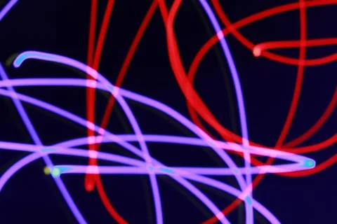 Red And Purple Glowing Strings Of Light Stock Illustration