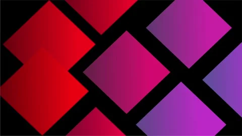 Red and purple gradient diamonds glowing on black dark background 库存影片 318502647