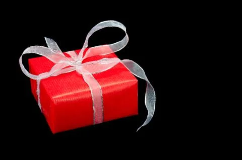 Red and Silver Gift Stock Photos