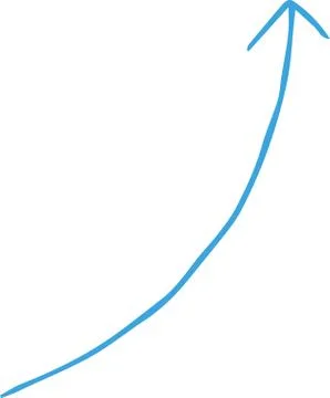 Red and  Simple thin arrow variation illustration Illustrazione stock