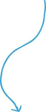Red and  Simple thin arrow variation illustration Illustrazione stock